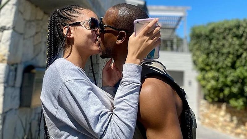 Omashola and fiancee