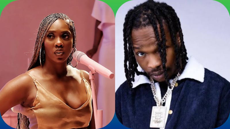 Tiwa Savage and Naira Marley