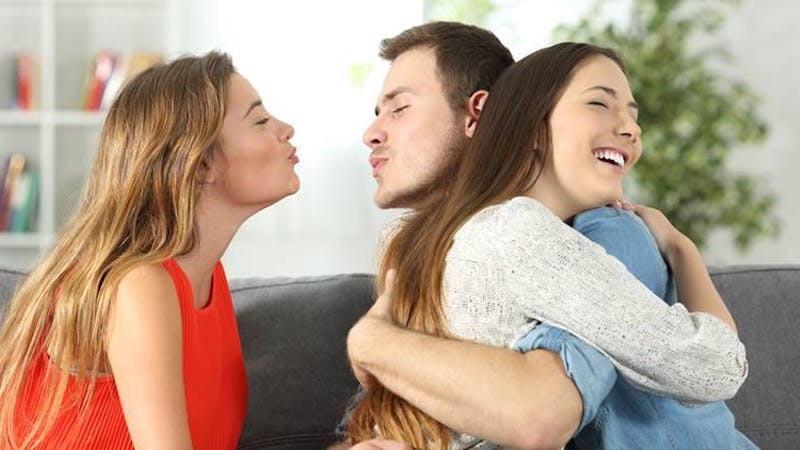 A man cheating on his partner