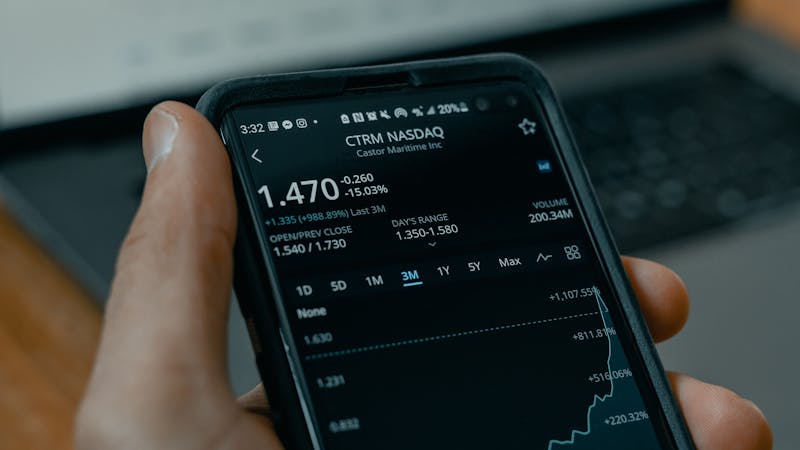 Stock analysis on mobile.