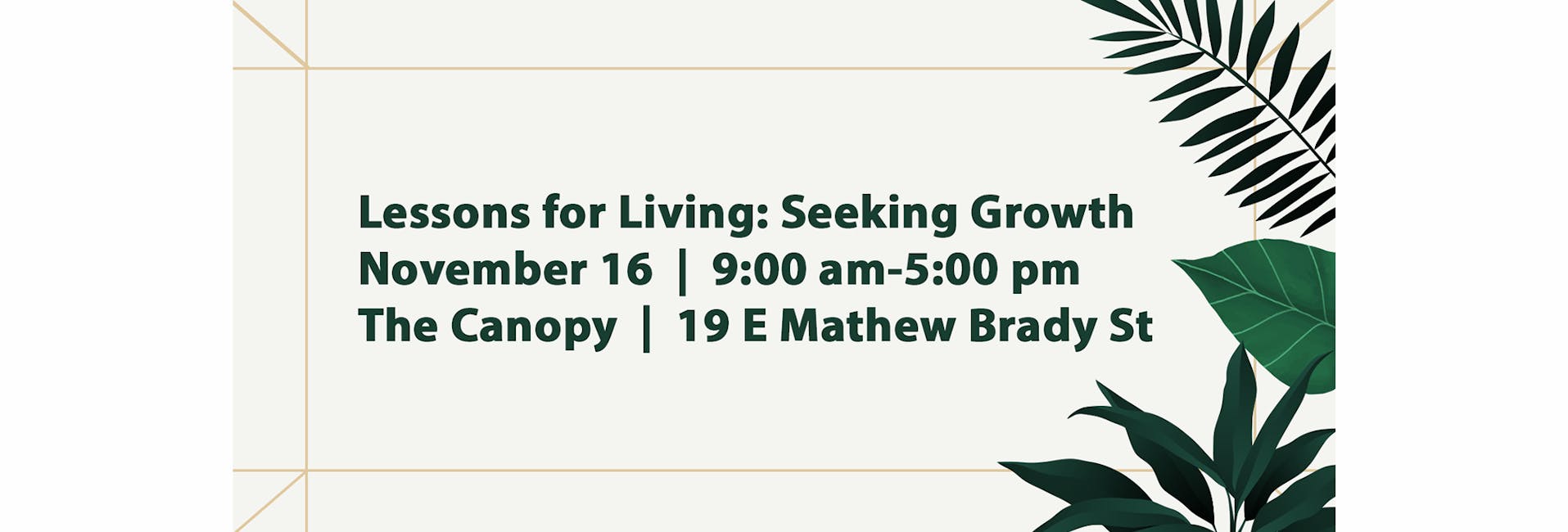 Lessons for Living: Seeking Growth Retreat