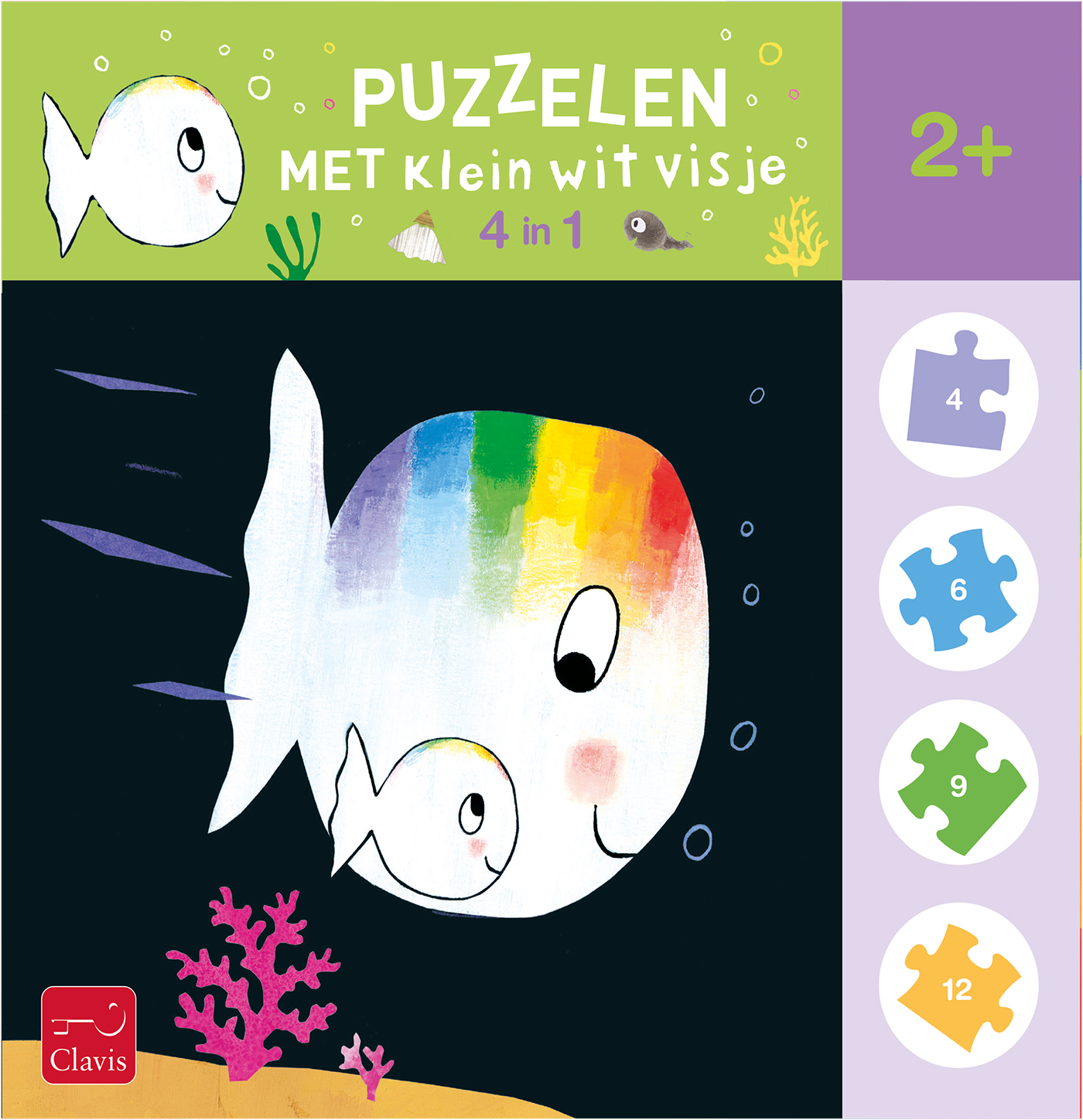 ISBN 5407009980046
Titel Puzzelen met Klein wit visje. 4-in-1-puzzel