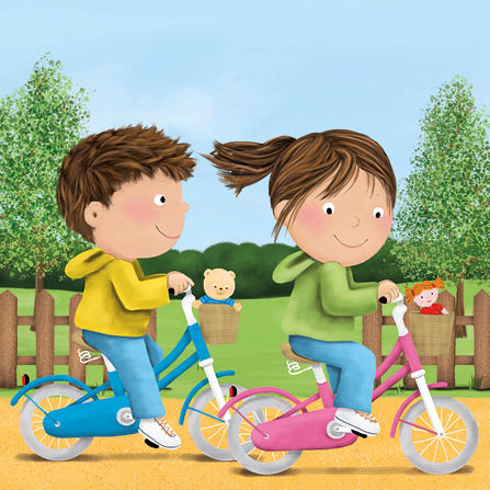 Campagnebeeld Luuk en Lotje Sportzoektocht