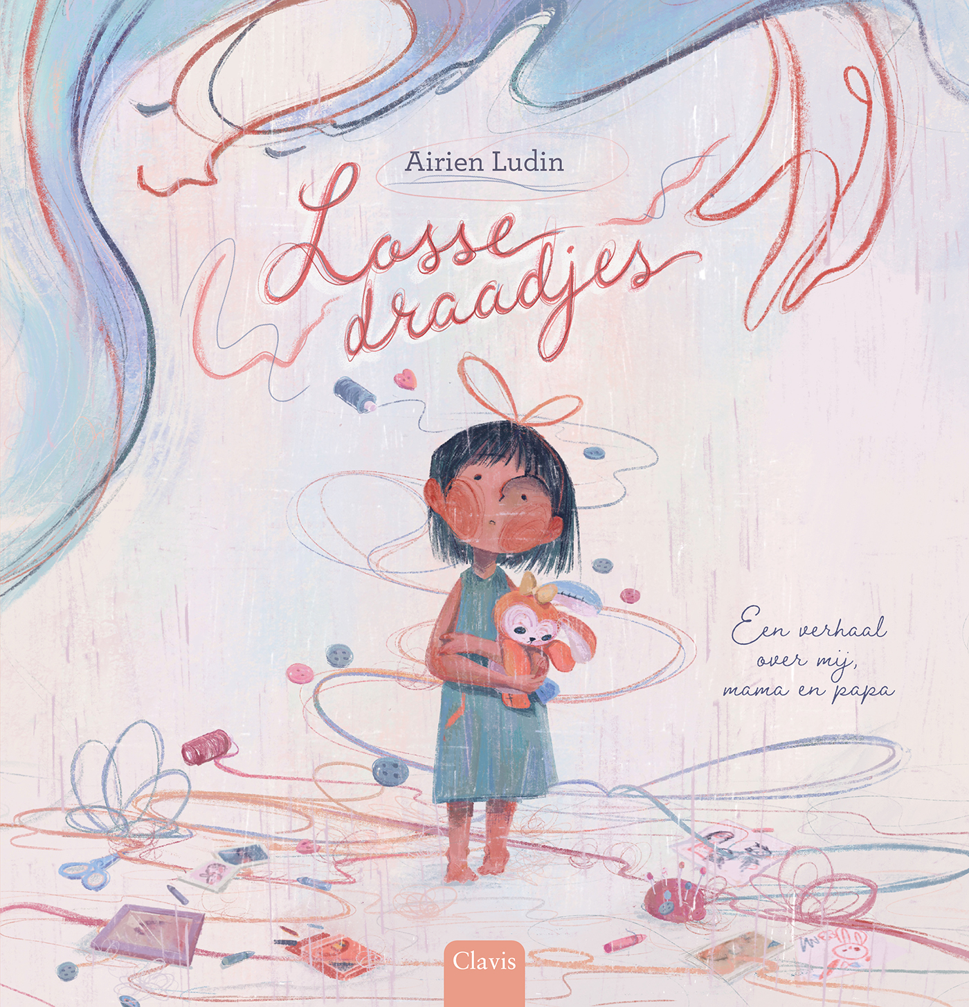 BoekcoverISBN 9789044851410Titel Losse draadjes. Een verhaal over mij, mama en papaAuteur Airien LudinIllustrator Airien Ludin