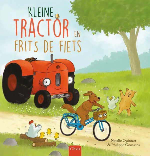 Afbeelding Kleine tractor en Frits de fiets