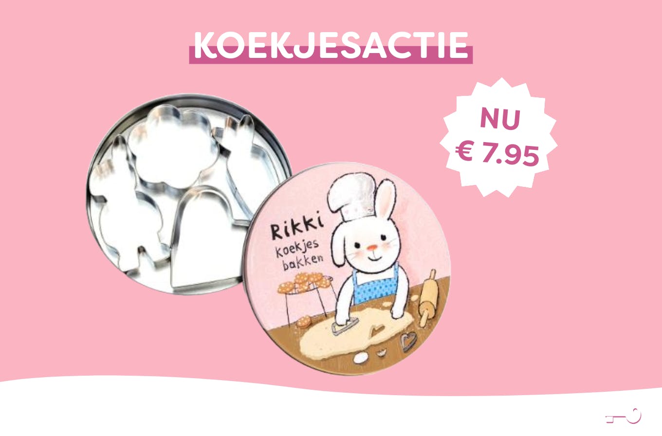 Rikki koekjesvormen nu €7,95 i.p.v €14,95!