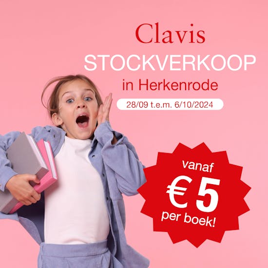Foto van een blij meisje dat in de lucht springt met een stapeltje boeken in de hand