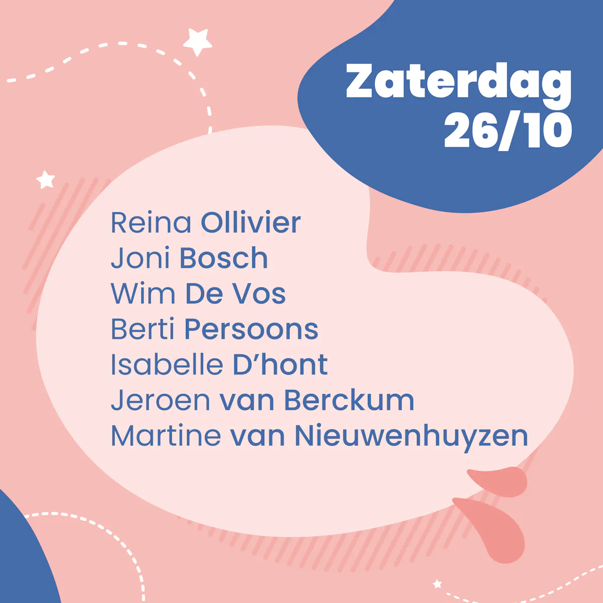 Programma Boektopia - zaterdag 26 oktober 2024