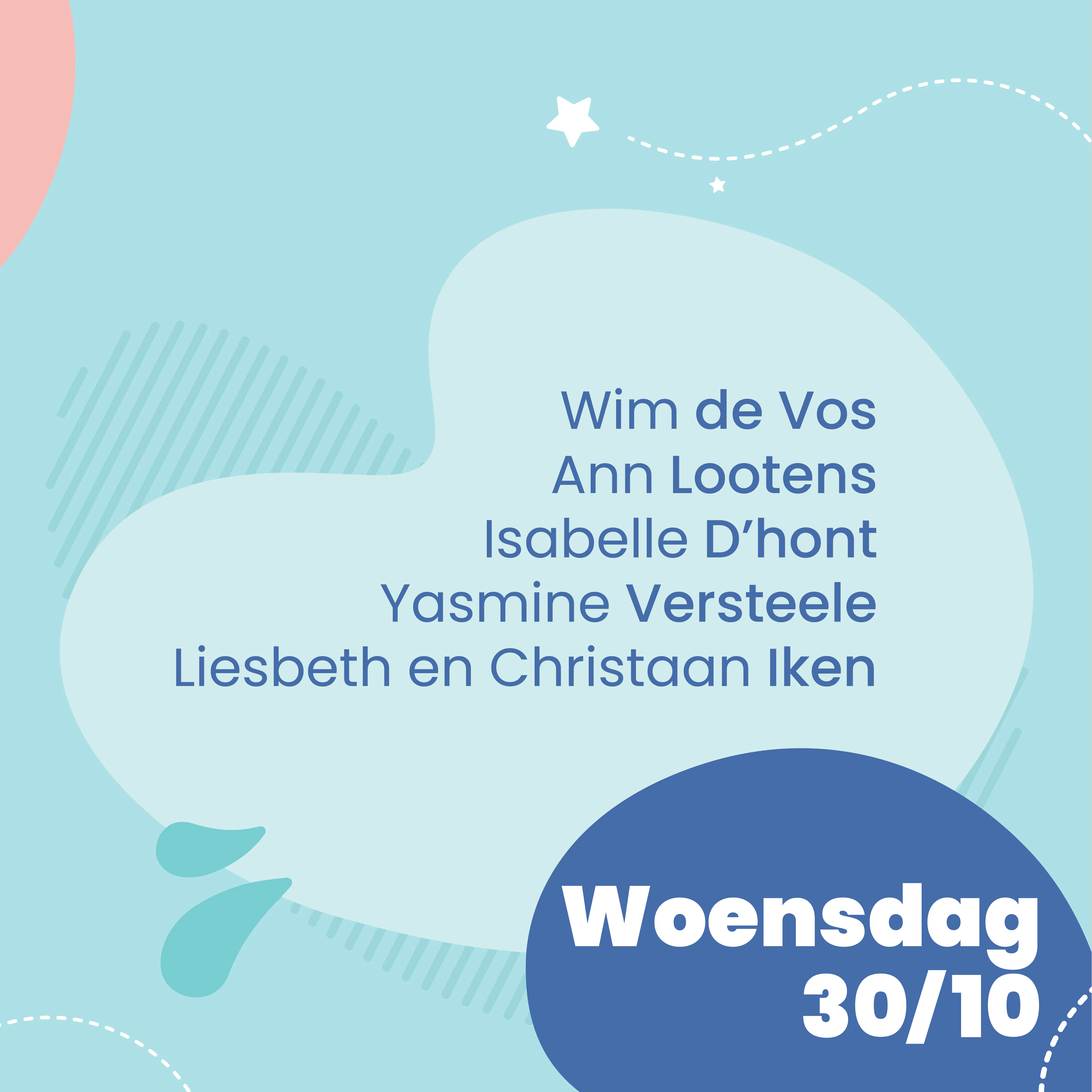 Programma Boektopia - woensdag 30 oktober 2024