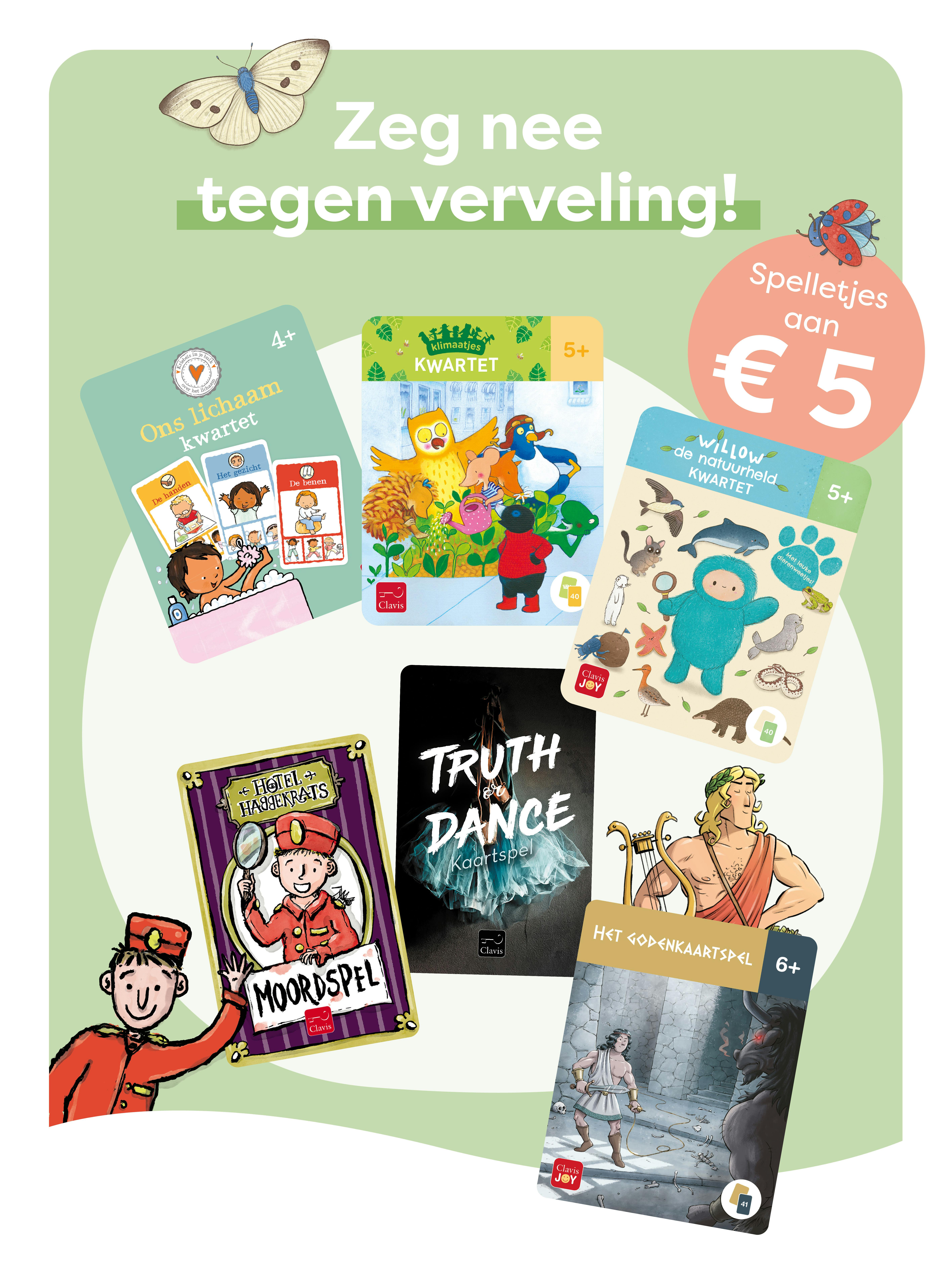 Zeg nee tegen verveling - spelletjes aan 5 euro