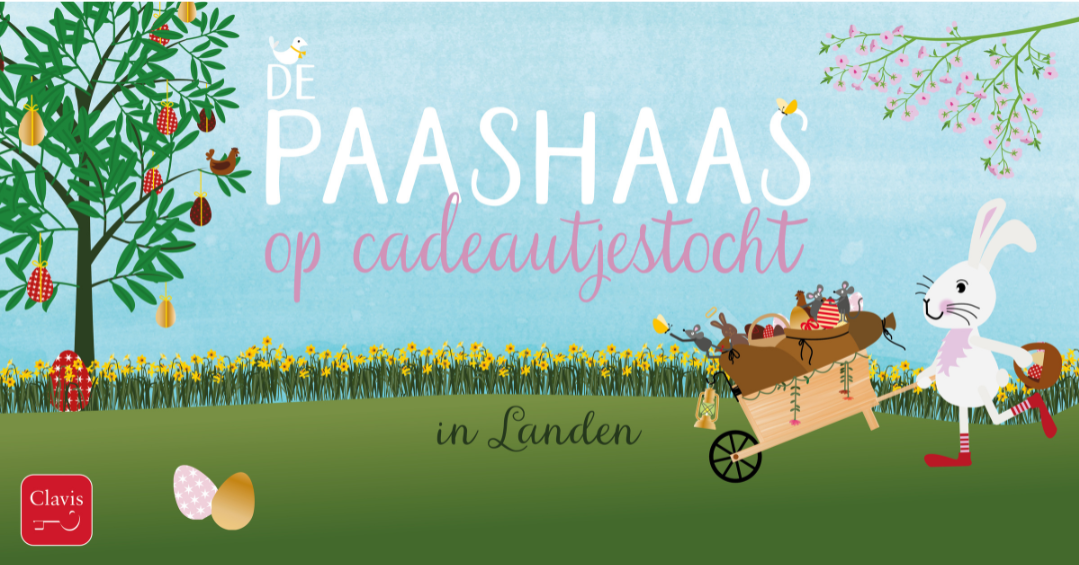 Zoektocht De paashaas op cadeautjestocht 
Mieke Goethals