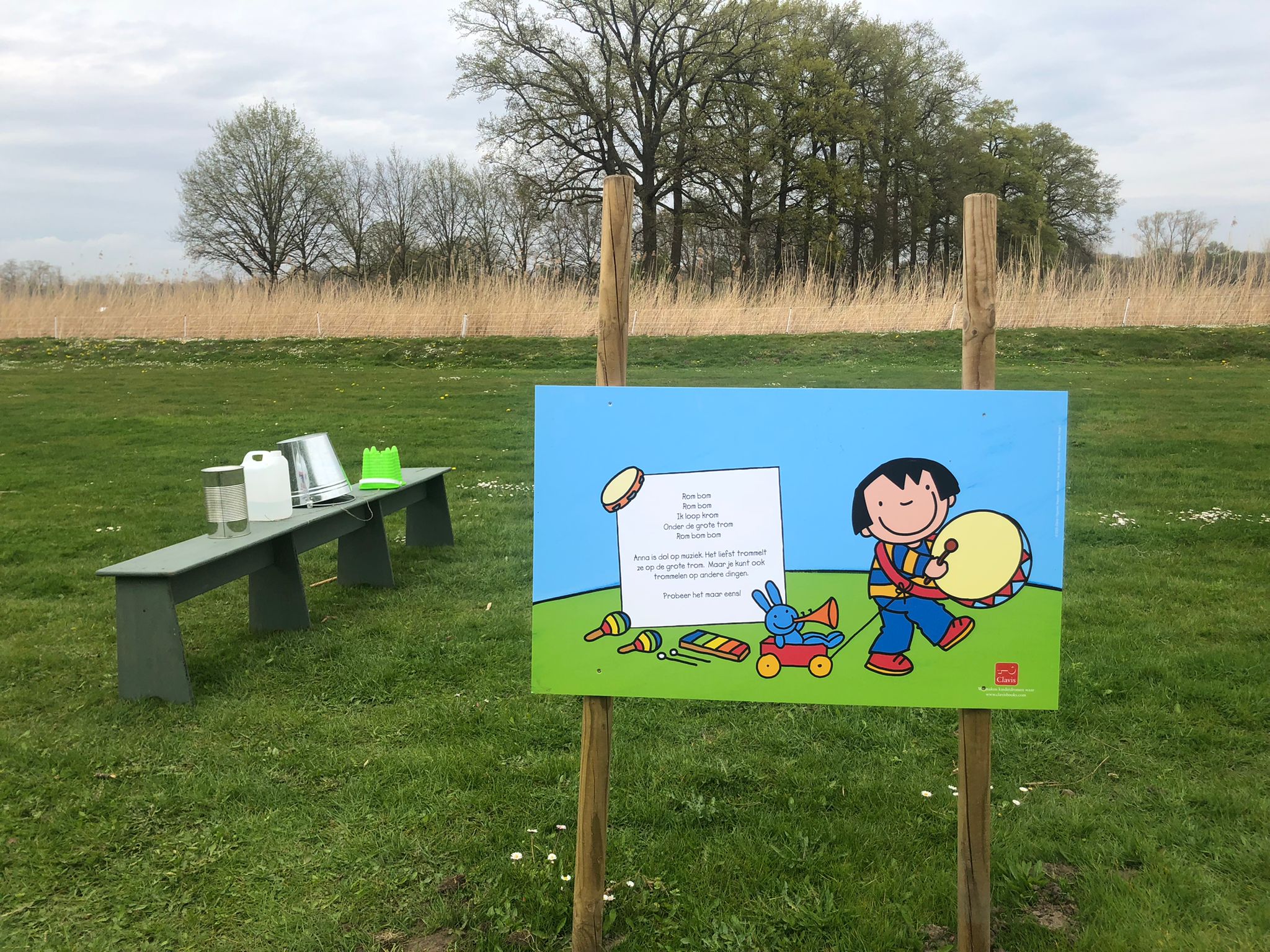 Paneel en opdrachten van Anna zoektocht in Herkenrode