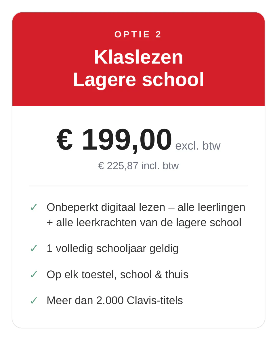 Klaslezen abonnementen 2026-2027: lagere school