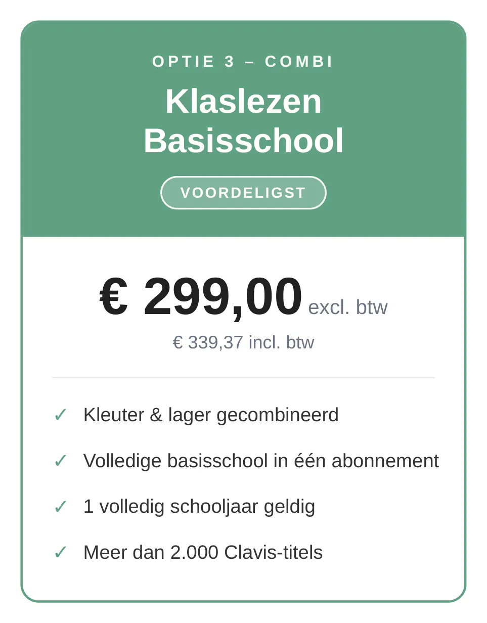 Klaslezen abonnementen 2026-2027: basisschool