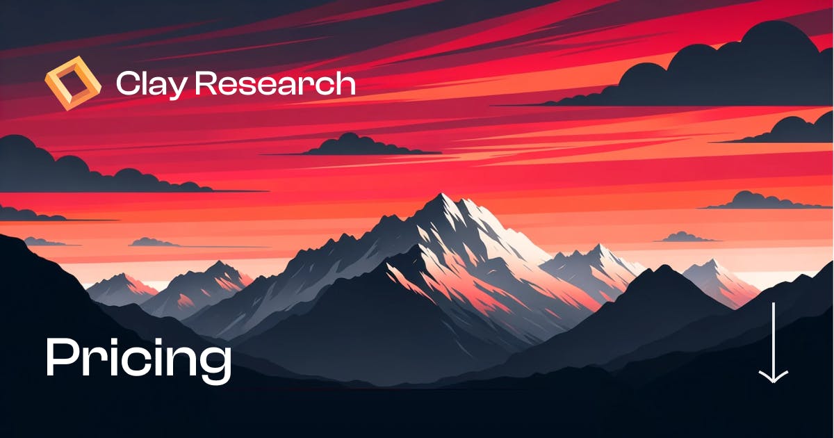 Pricing Clay Research Clay Research