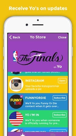 Yo App Screenshot