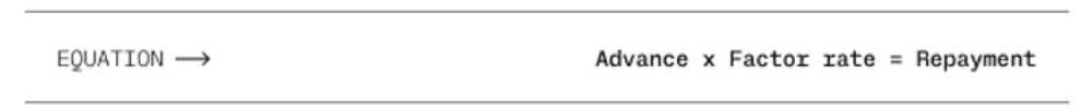 equation for MCA factor rate