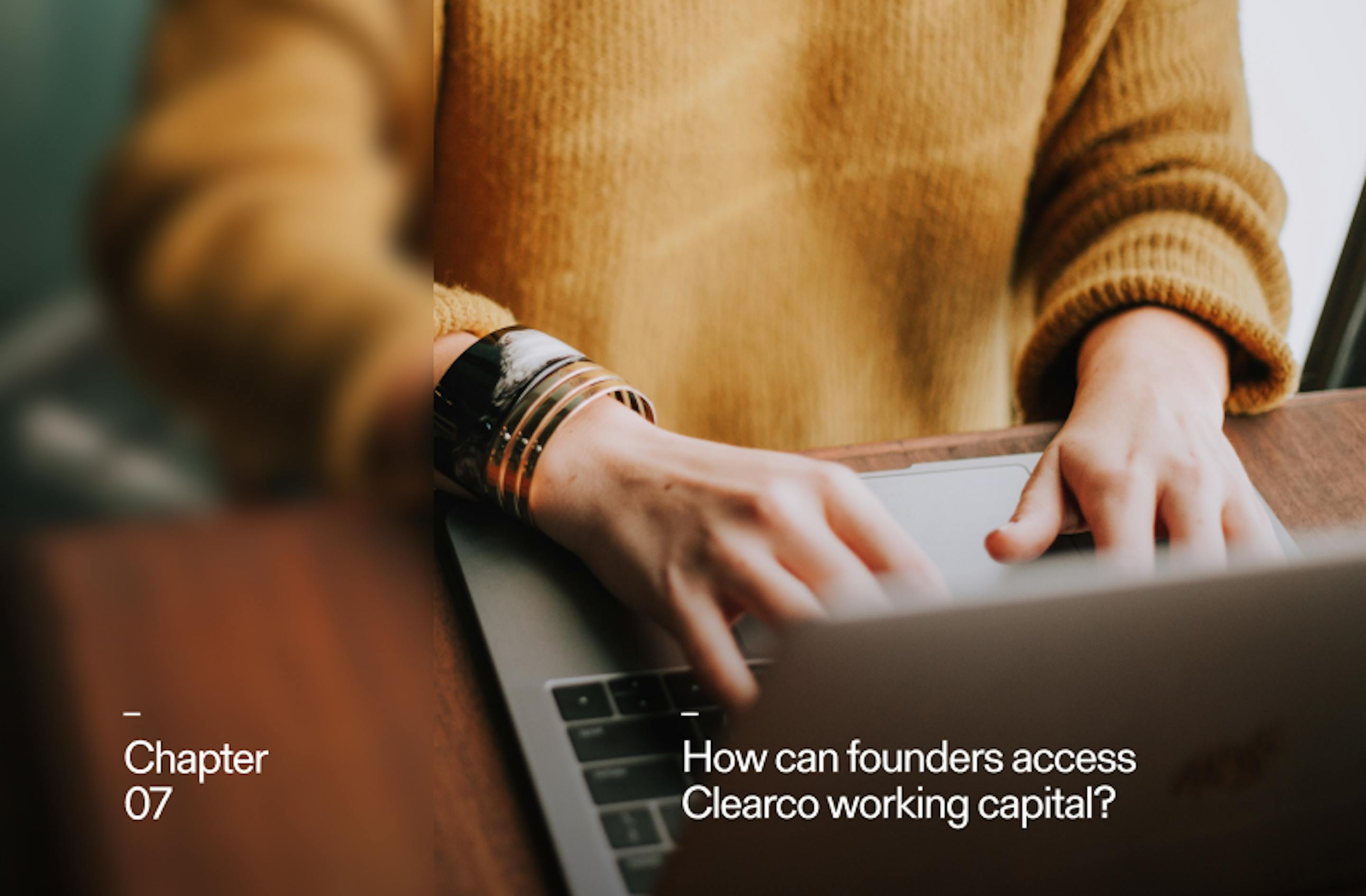 how can founders access clearco working capital