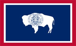 Medicare in Wyoming State Flag