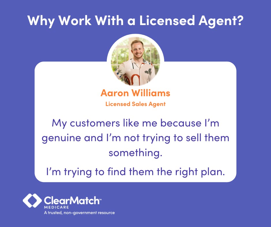 Aaron Williams, Licensed Sales Agent with ClearMatch Medicare