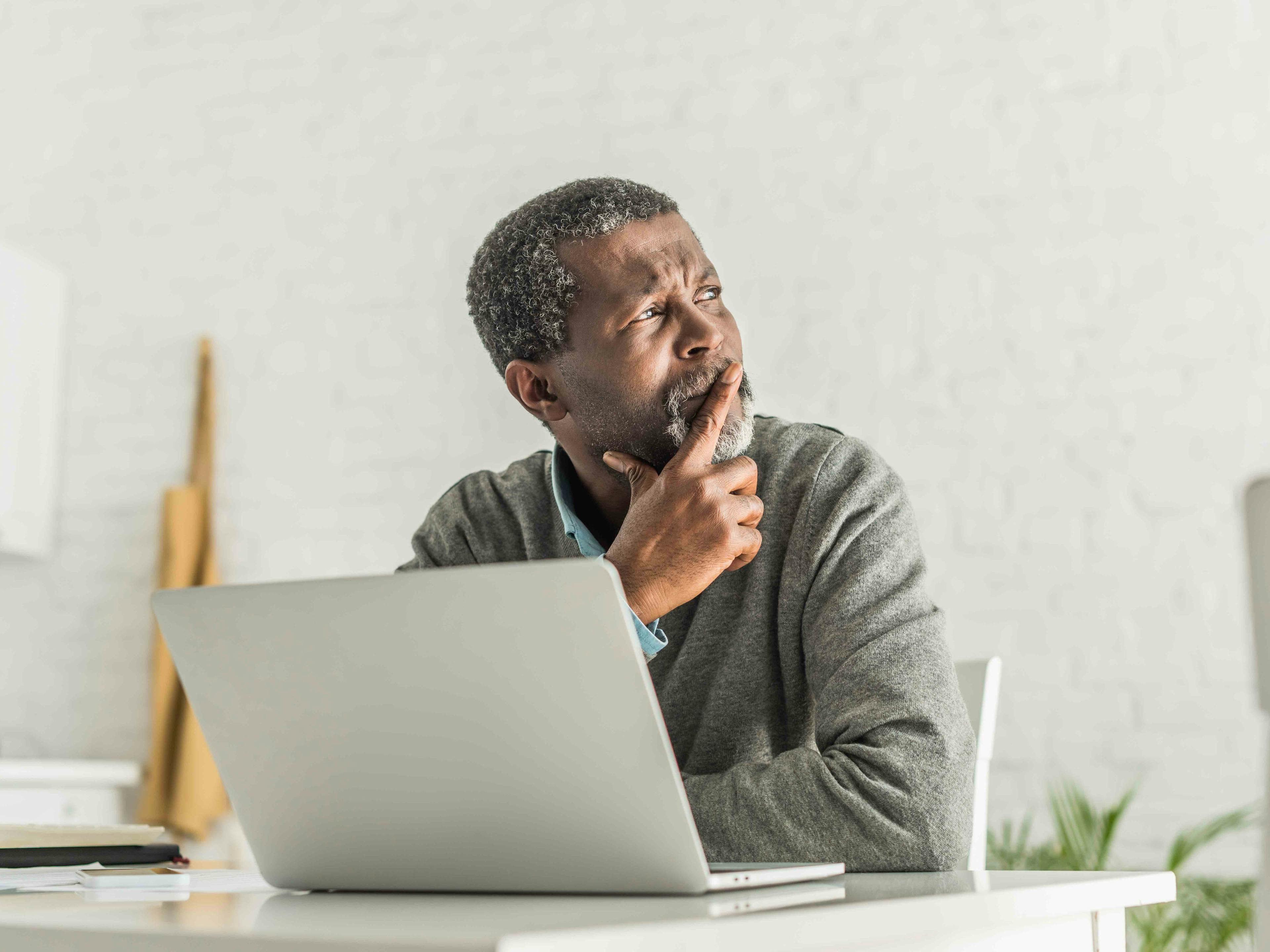 man at computer