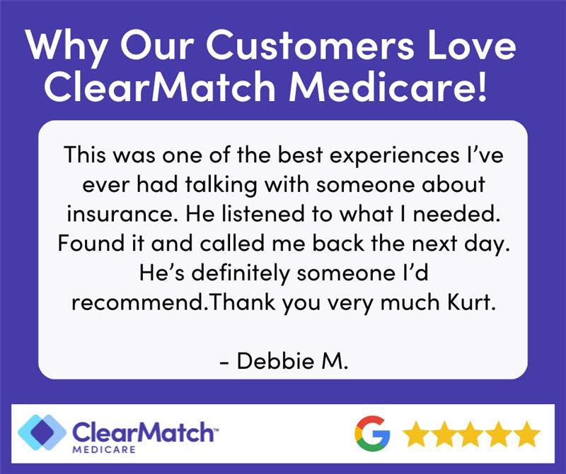 Google review about the value of using a Medicare agent