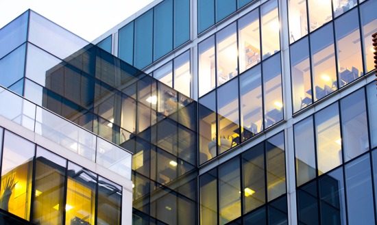 Exterior of office building in Central London