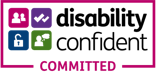 Disability Confident Committed employer logo