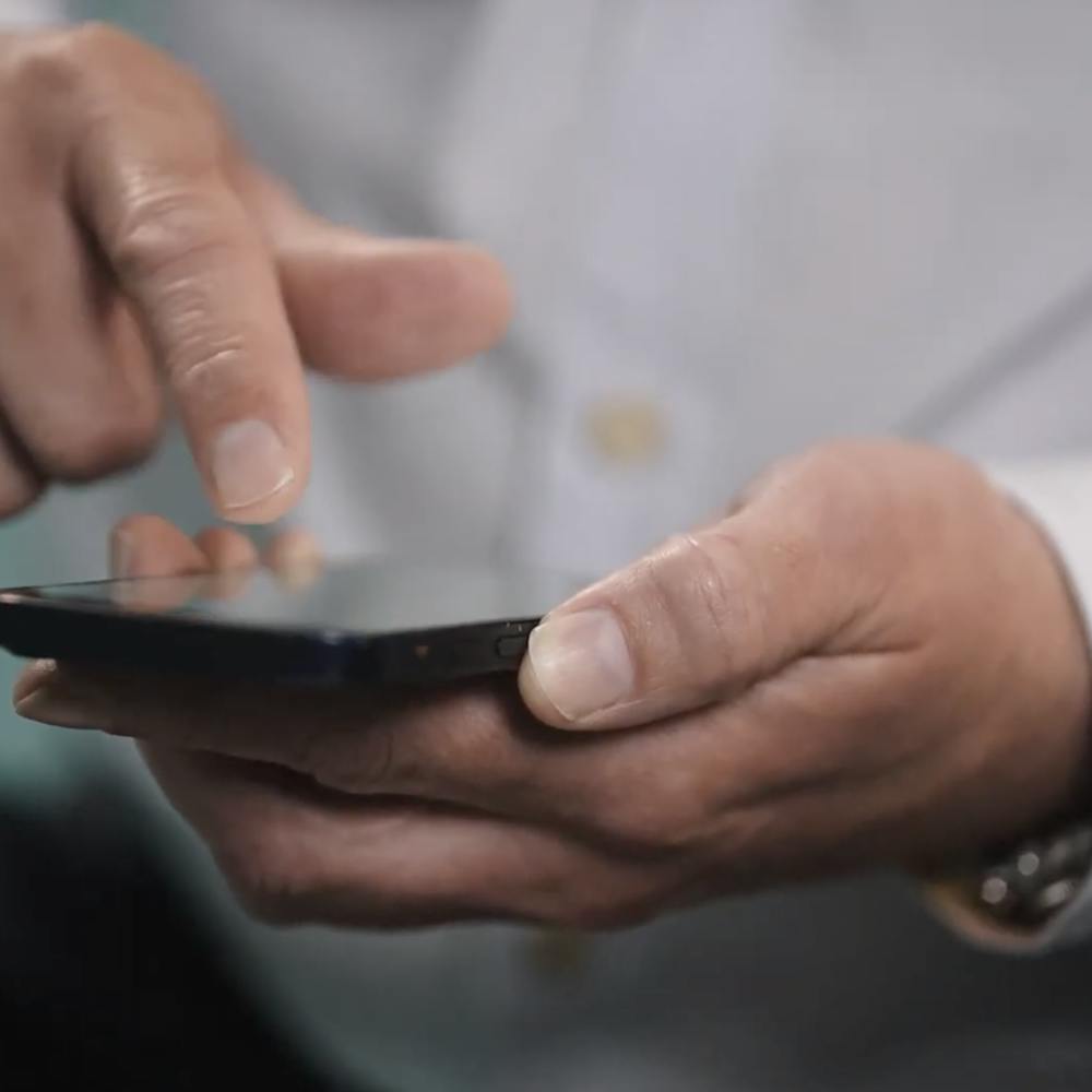 Person using a phone