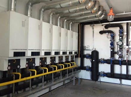 Example of a gas plant room