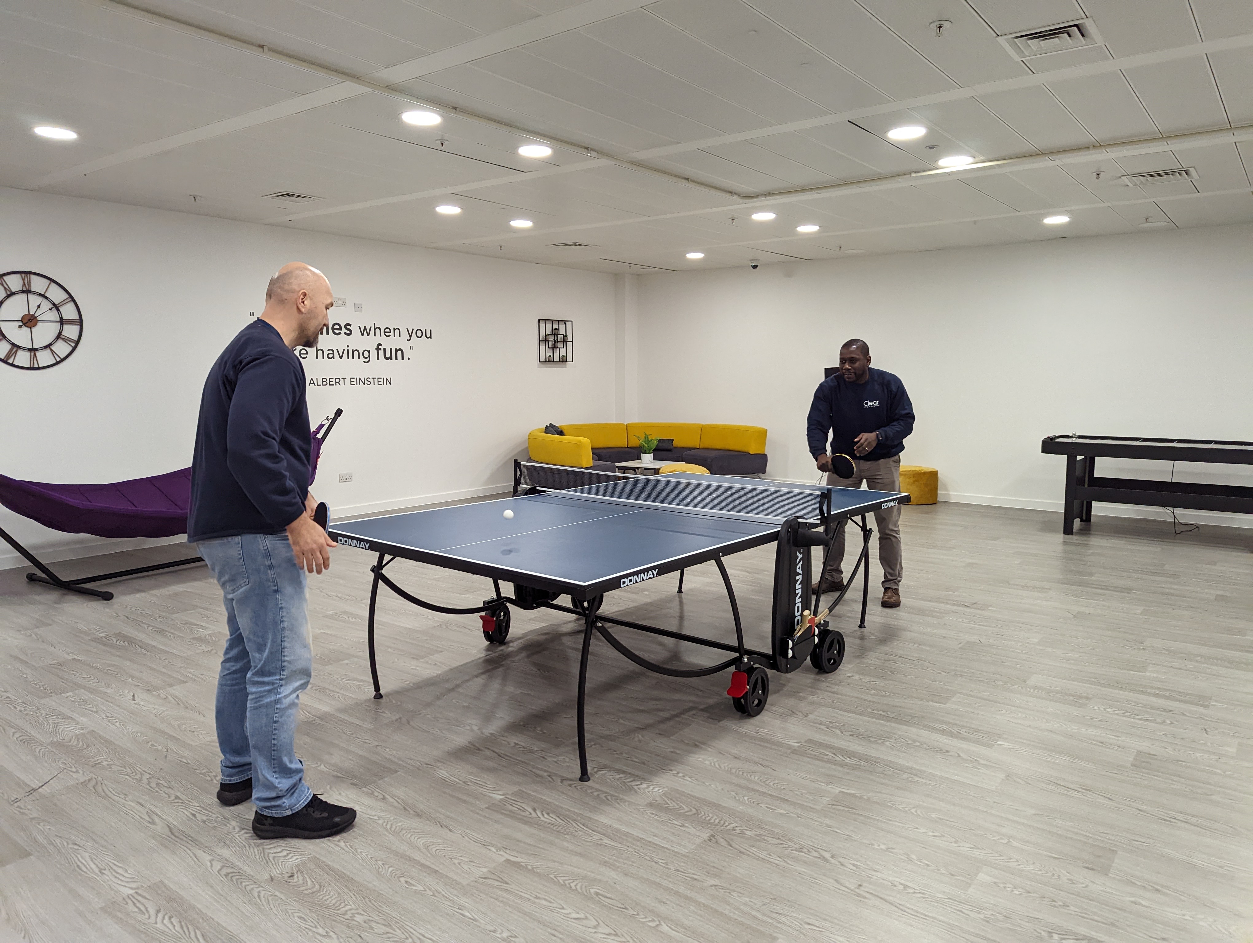 Clear Team at discovery park office