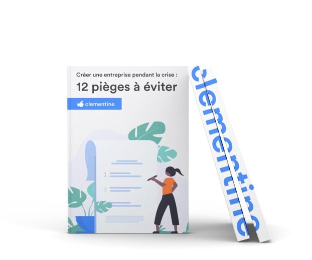 Photographie du livre blanc intitulé Créer une entreprise pendant la crise : 12 pièges à éviter