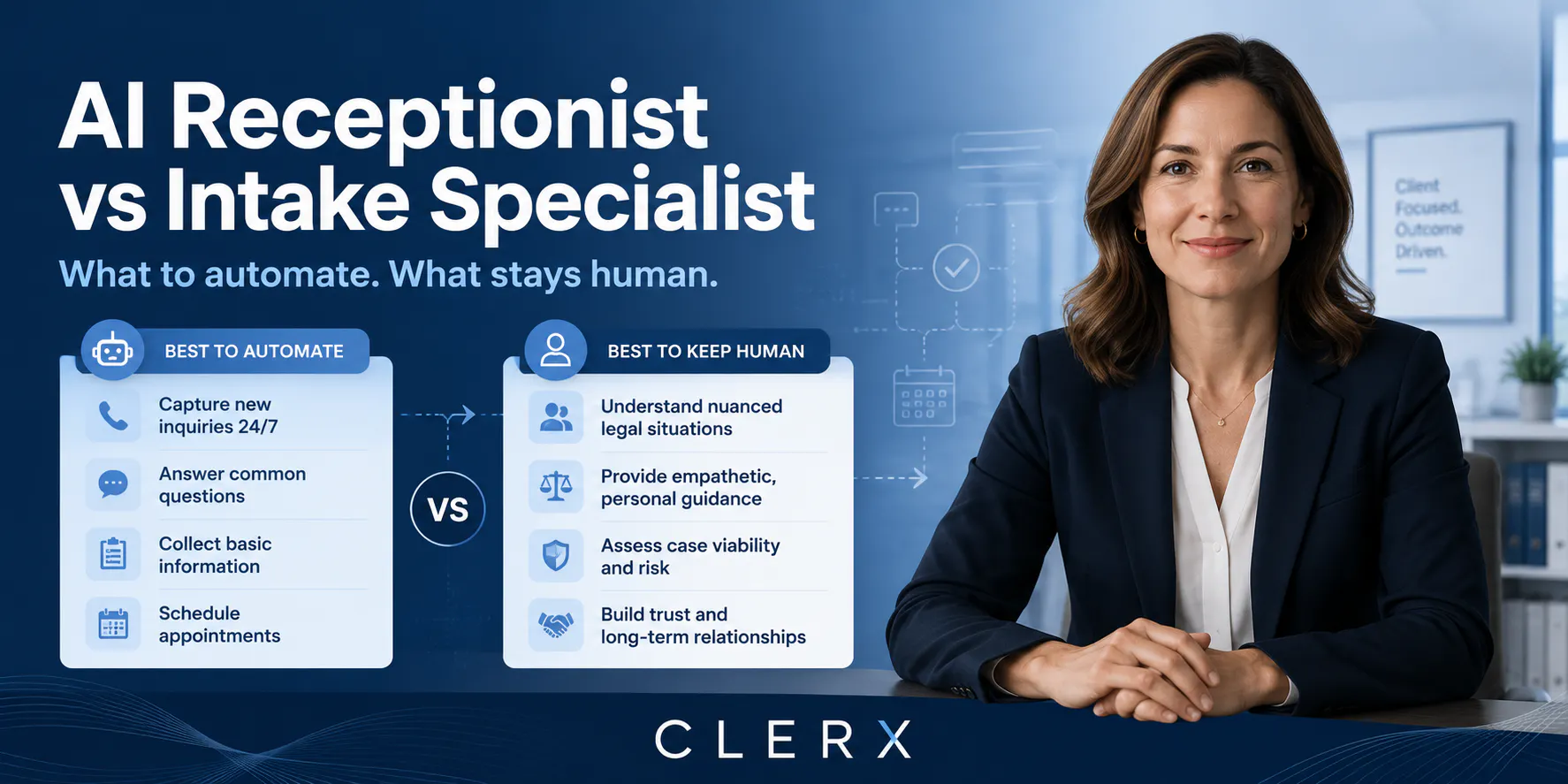 AI Receptionist vs Intake Specialist: What Should Be Automated and What Should Stay Human?