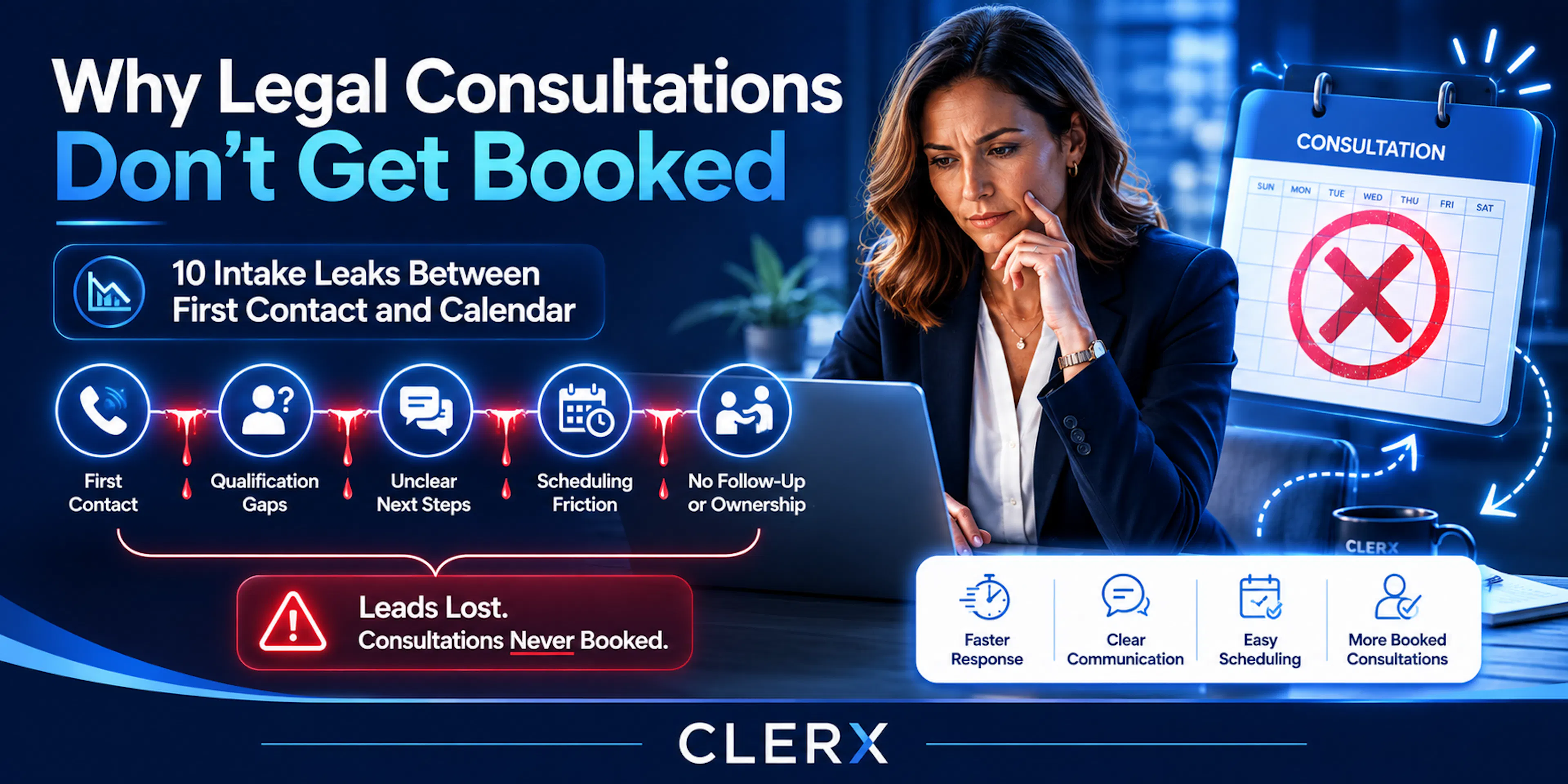 Why Legal Consultations Don’t Get Booked: 10 Intake Leaks Between First Contact and Calendar