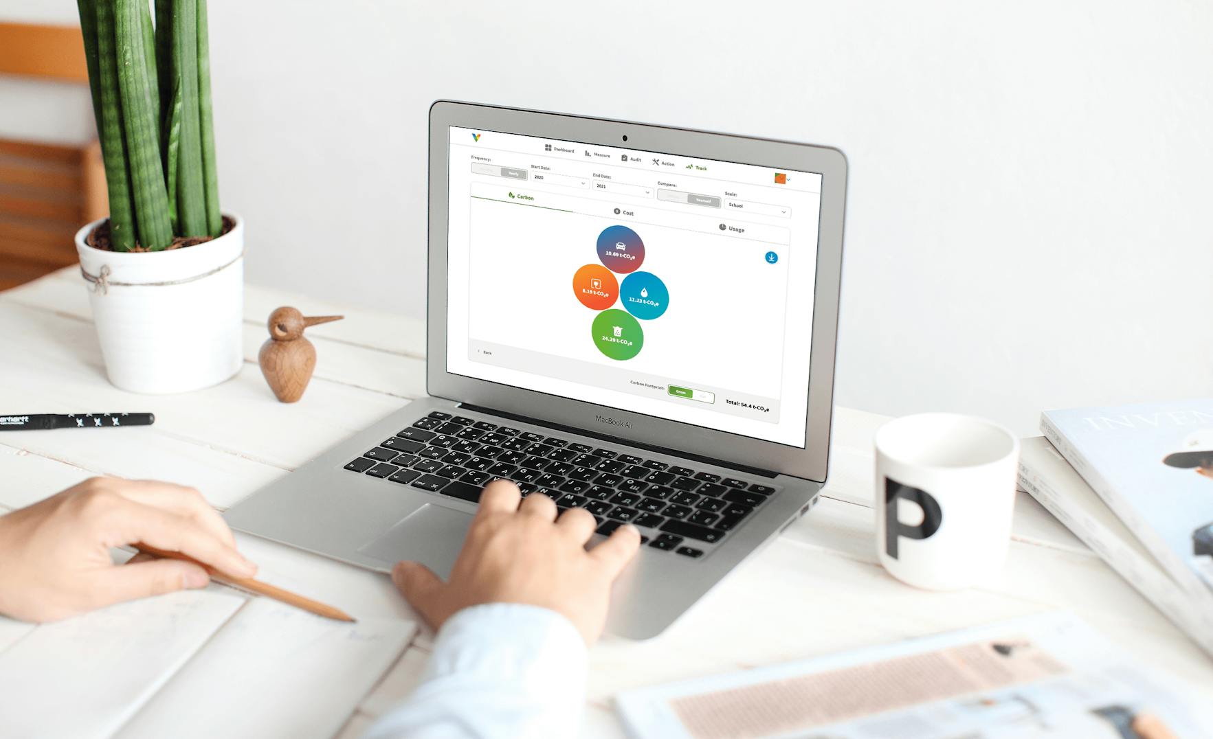 ClimateClever homepage banner - our platform