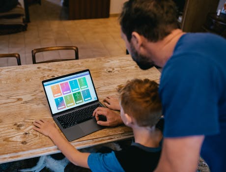 Family using the ClimateClever Home platform