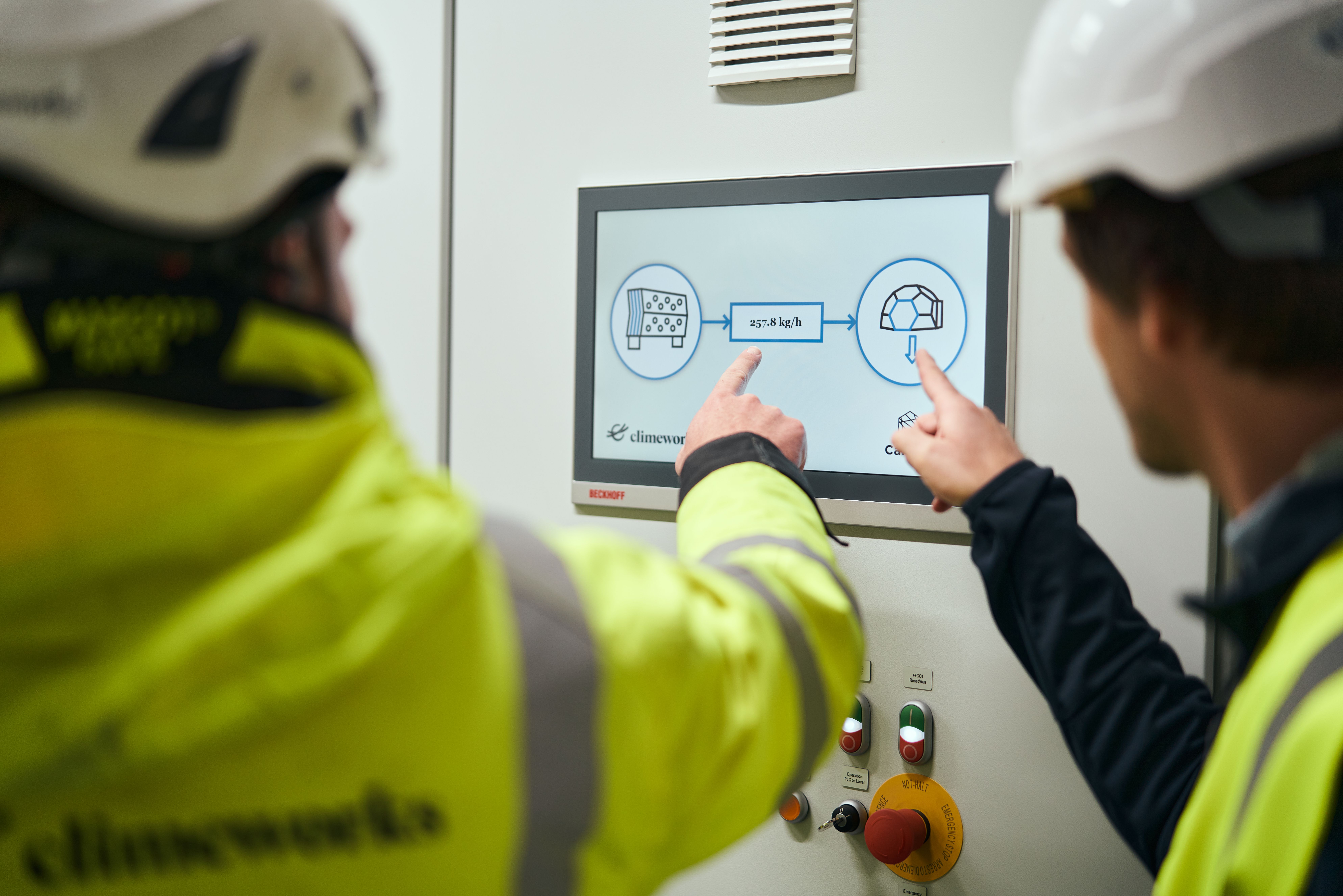 Climeworks engineers