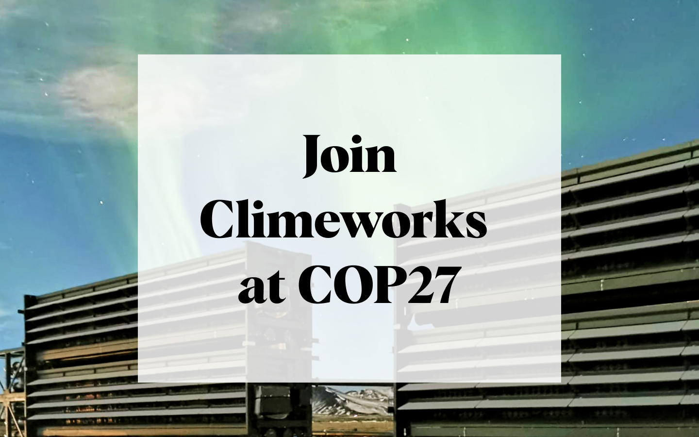 Climworks at COP27