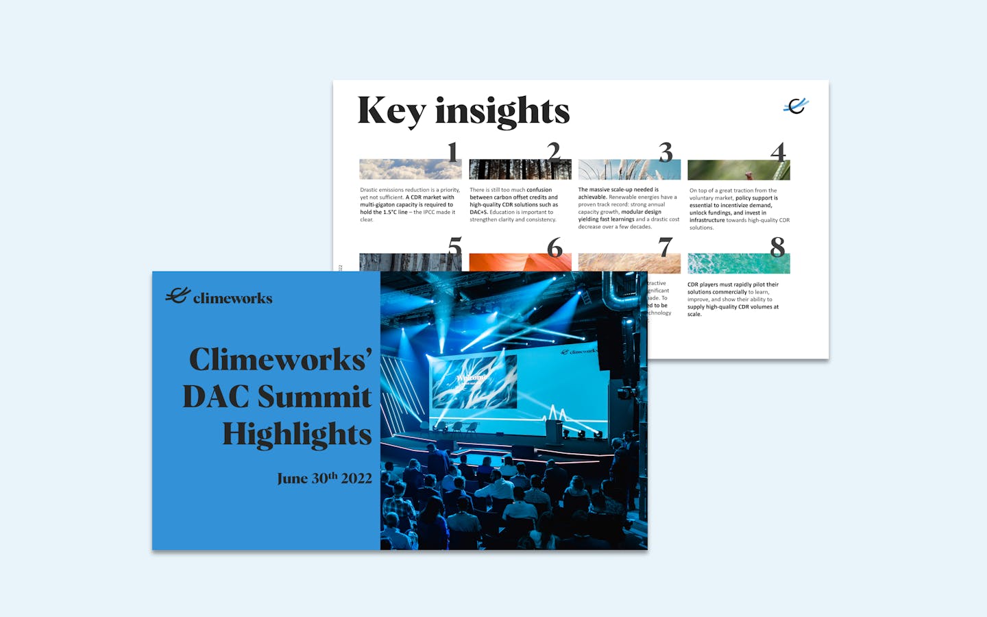 Climeworks' DAC Summit 2022 highlights report
