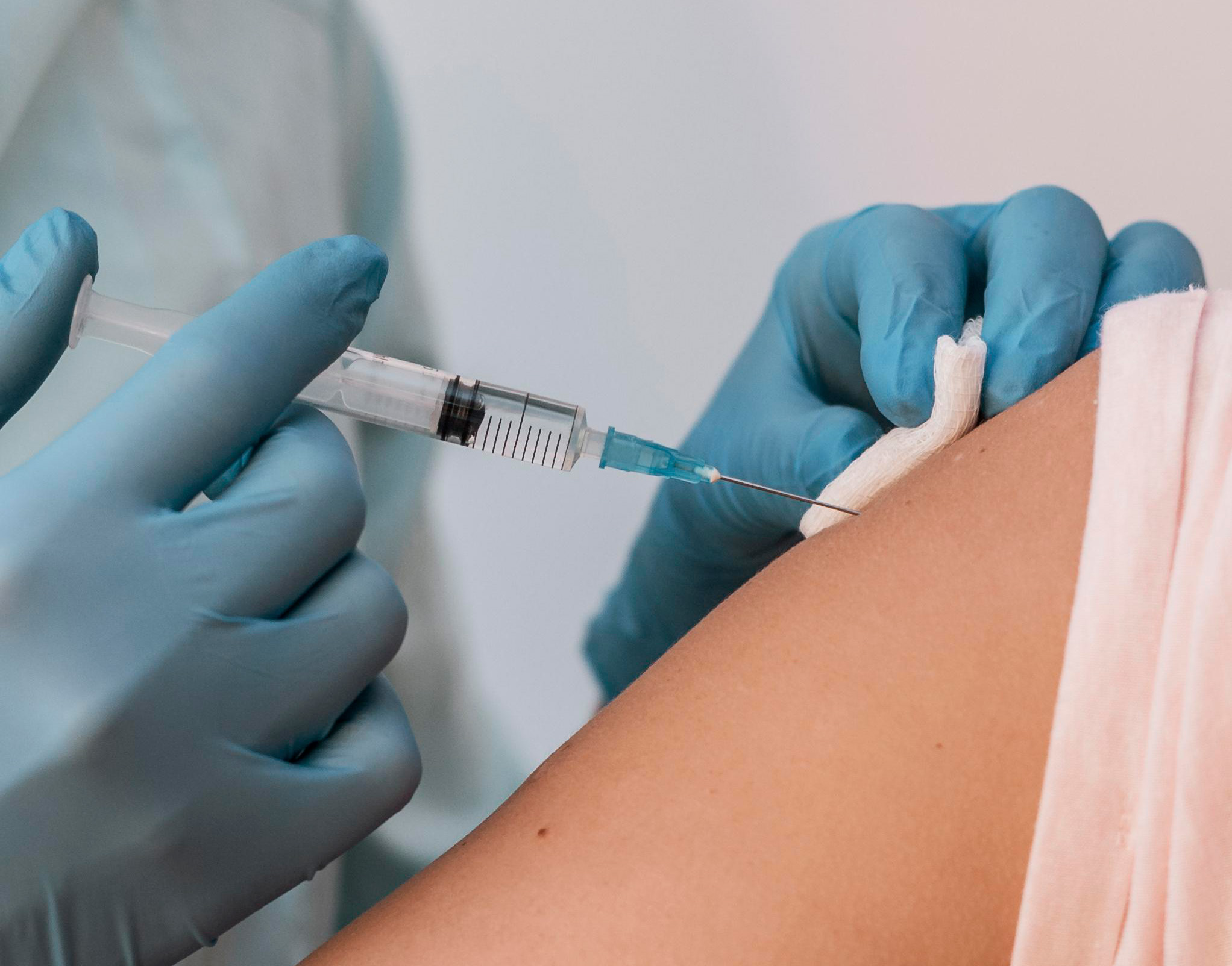 A person having Vitamin B12 Injection