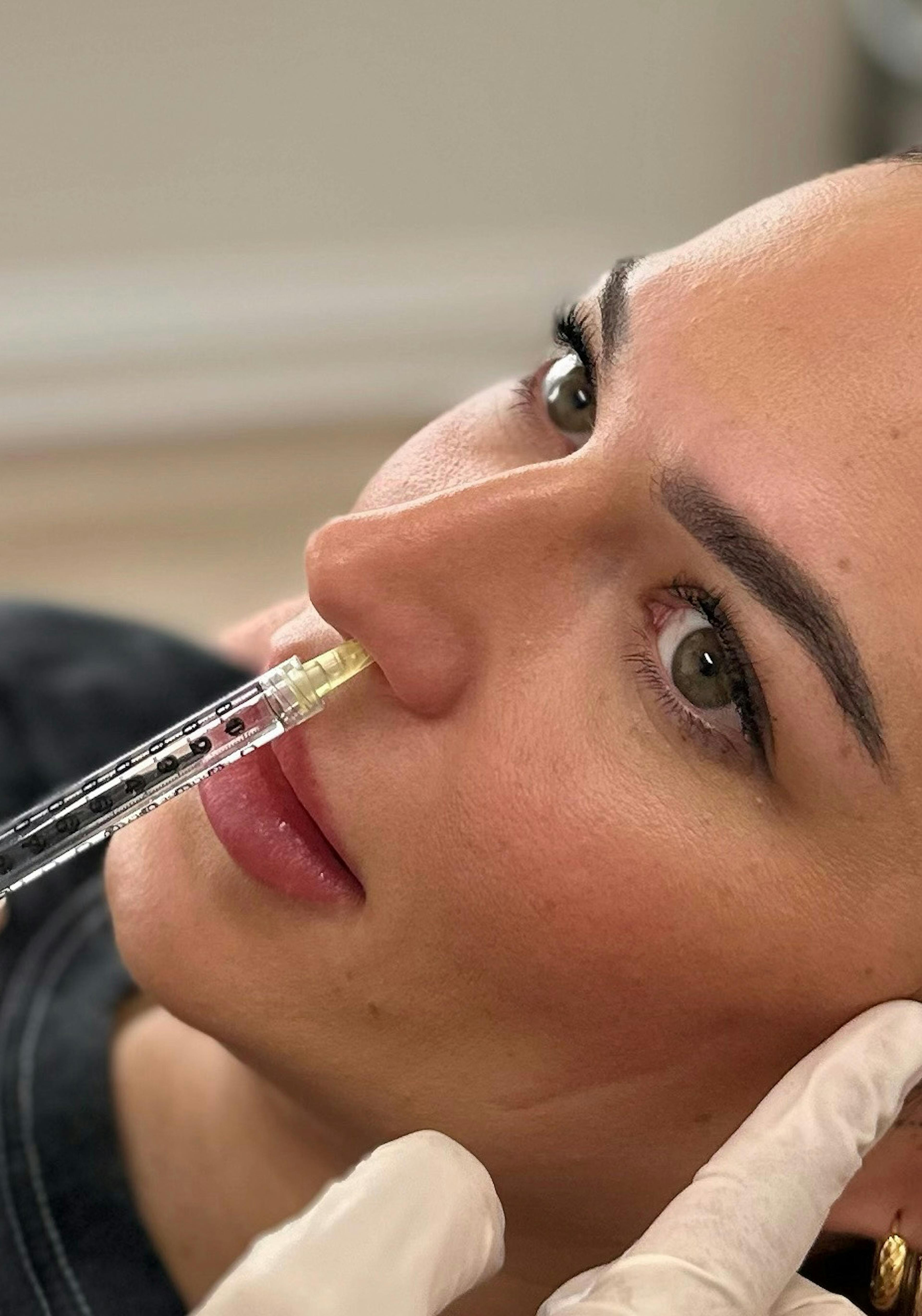 Haytox training being performed on a woman