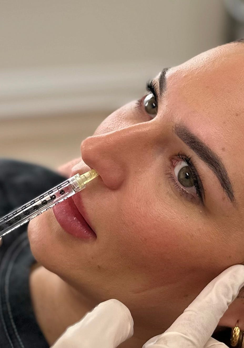 Haytox training being performed on a woman