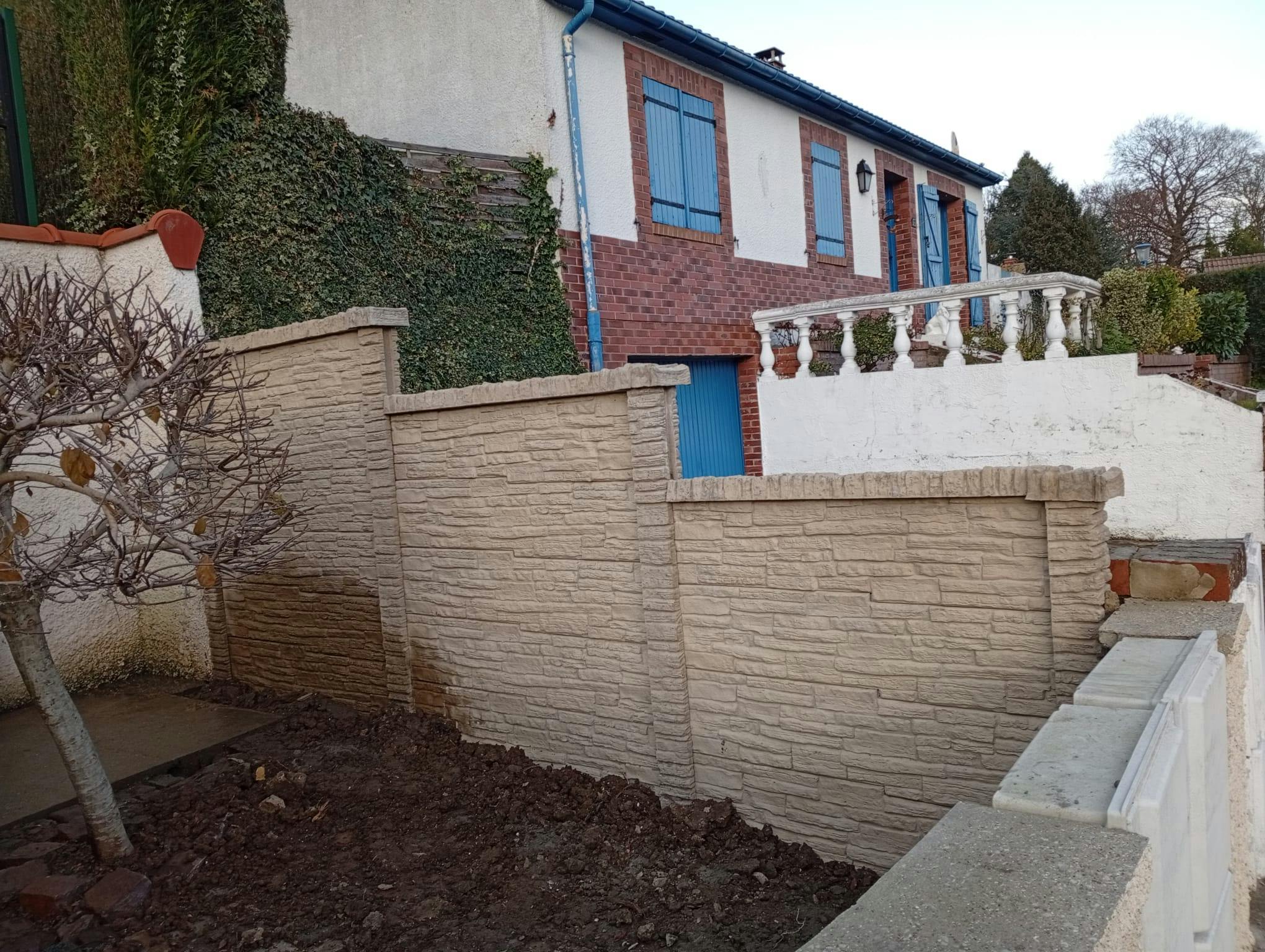 Pose de cloture béton deco a saint omer