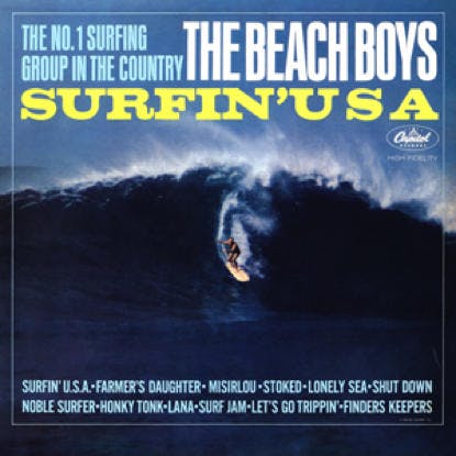 Surfin' USA album cover by The Beach Boys