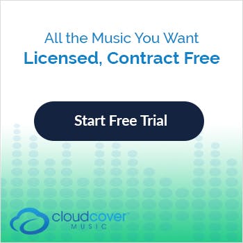 All the music you want licensed, contract free with Cloud Cover Music