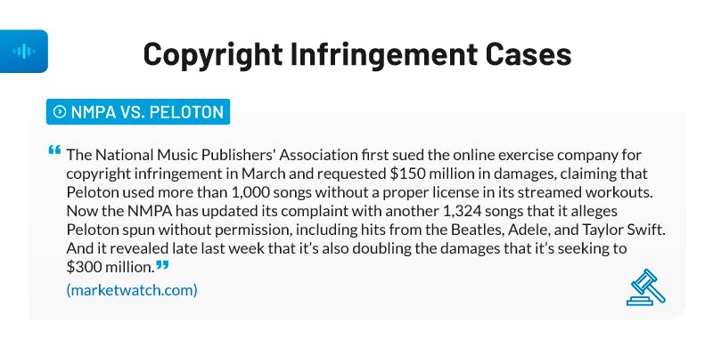 copyright infringement cases