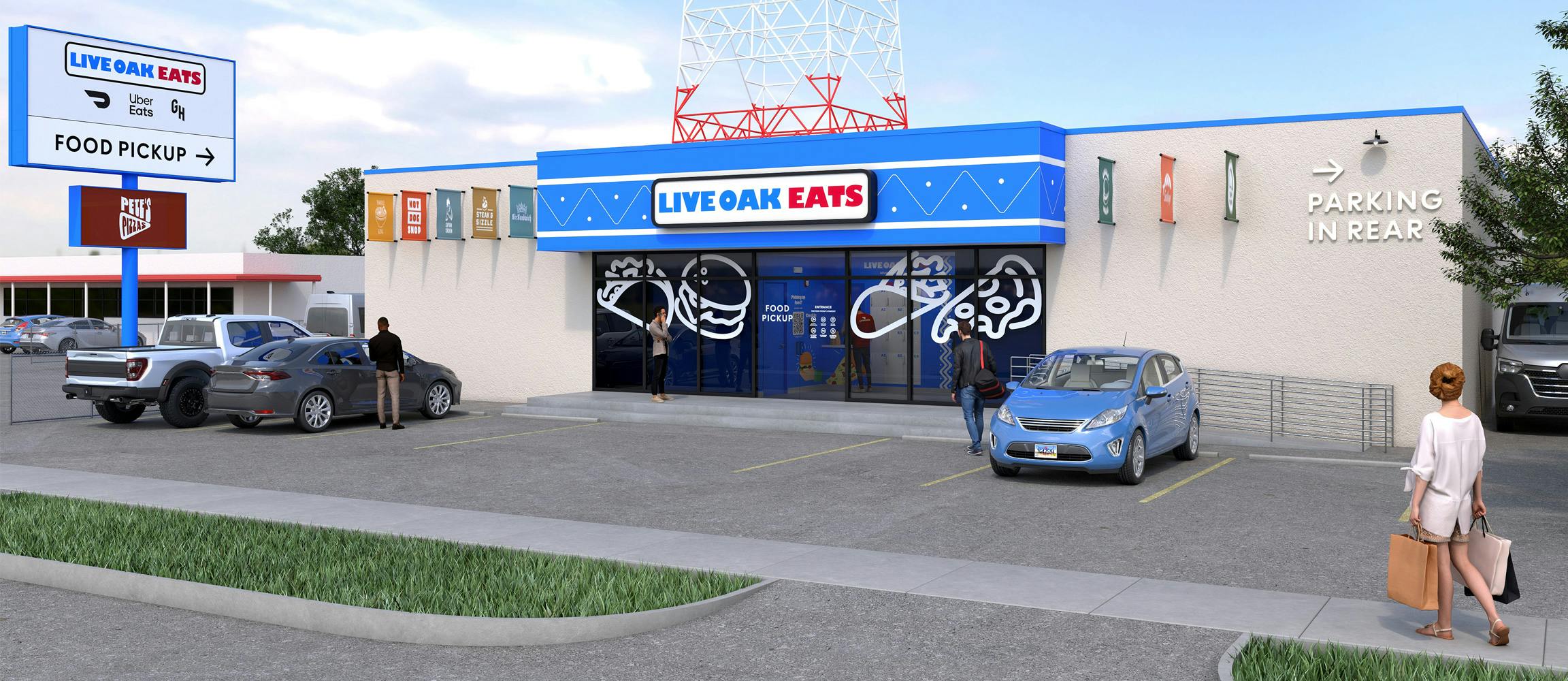 Dallas Live Oak ghost kitchen location