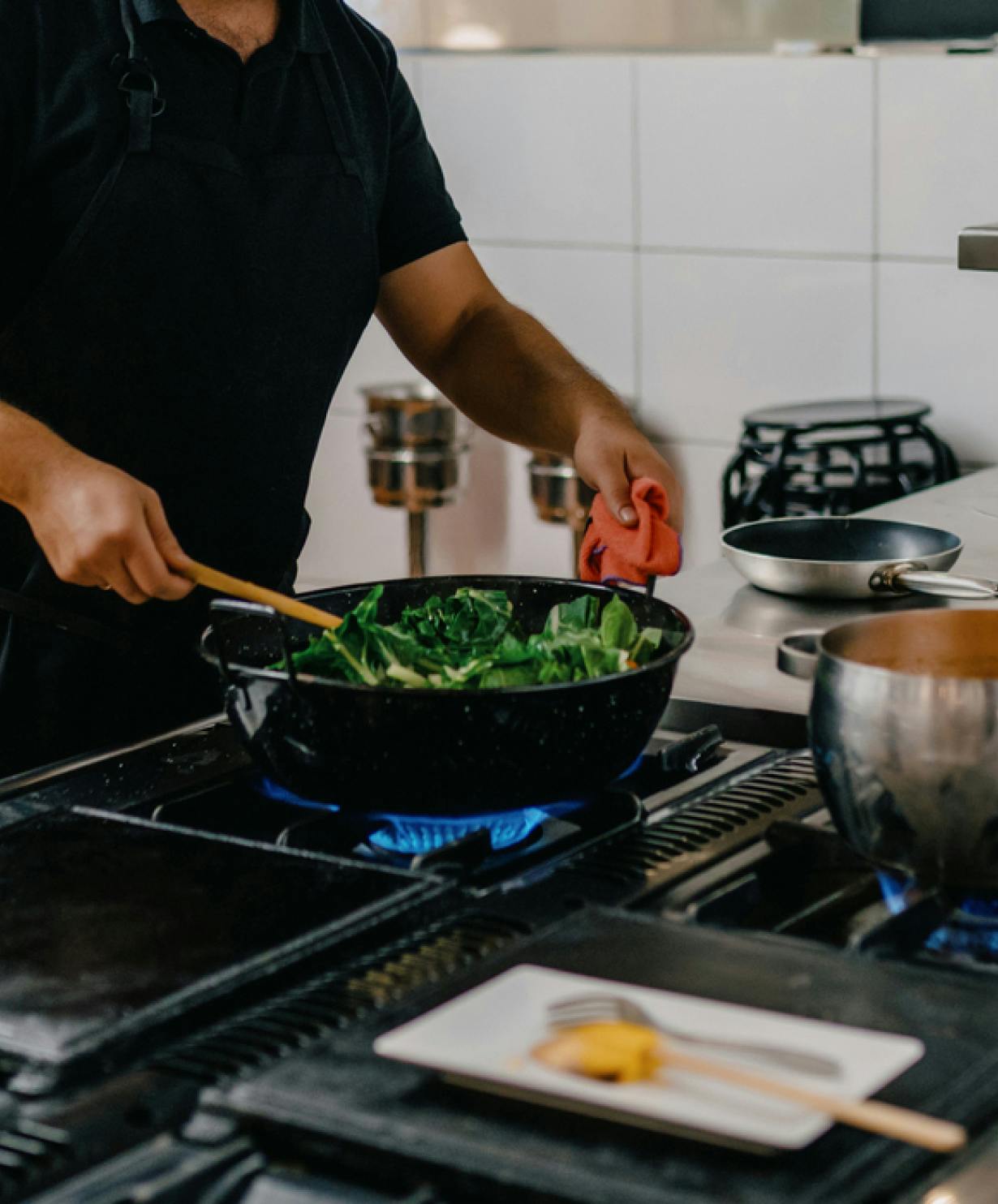 cozinhando no fogão