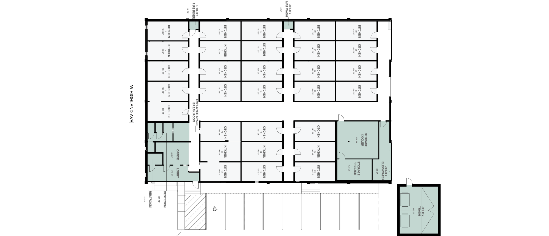 HIghland facility floorplan