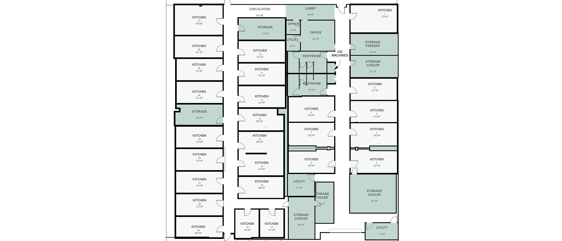 Facility floorplan